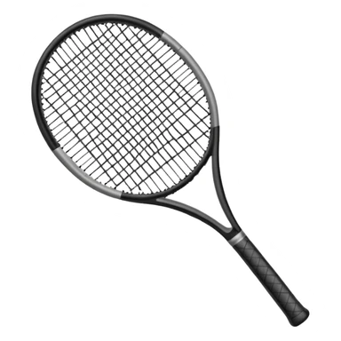 modern tennis racquet sticker