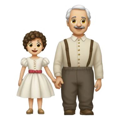 Génère Allan et poupette  sticker