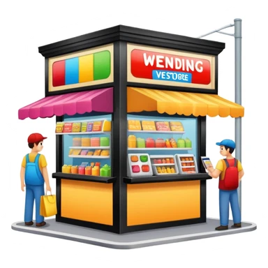 street vending store sticker