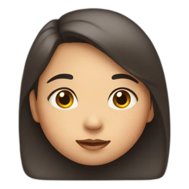 a girl with her cheeks squeezed sticker