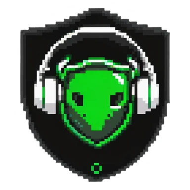 help desk center shield with headset and support icon sticker