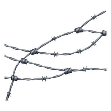 horizontal barb wire sticker
