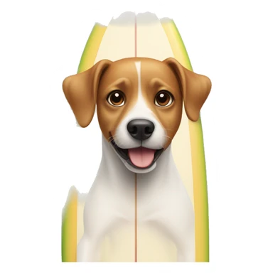 Dog on surfboard  sticker
