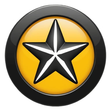 Сделай эмодзи надпись black star service sticker