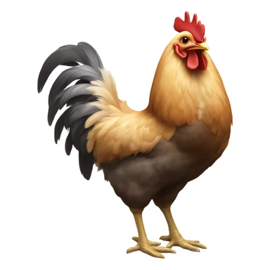 Chicken rear end sticker