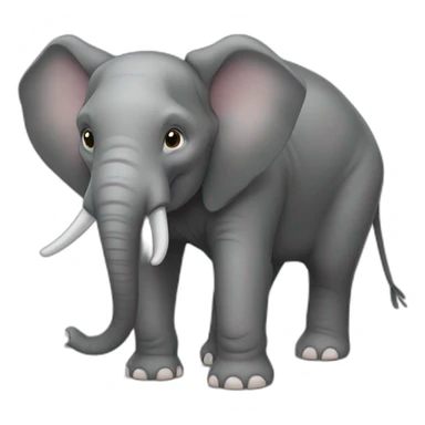 Souris sur éléphant sticker