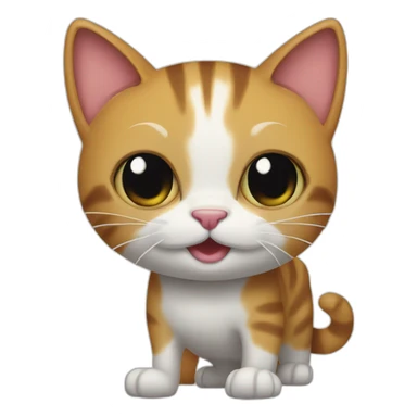 Cat standup in flip flops sticker