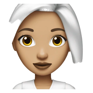 White bratz doll sticker