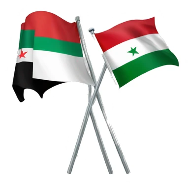 Turkey flag and Palestine flag sticker