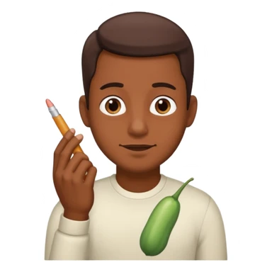 A guy stroking his shit sticker