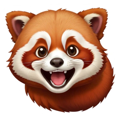red panda laughing  sticker