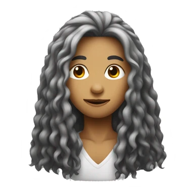 daccer with long purole hair sticker