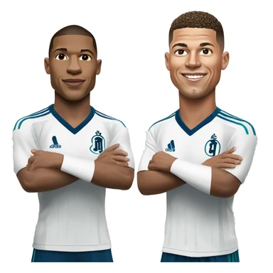 Mbappé on réal Madrid and Ronaldo  sticker
