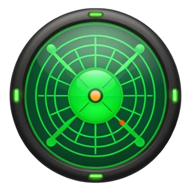 generate ultra realistic green radar
 sticker