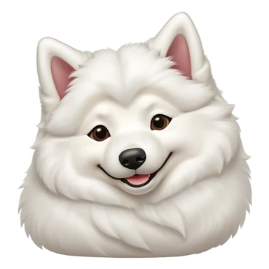 
Samoyed lying on his back happy sticker
