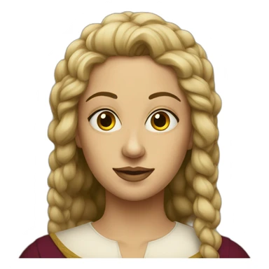 a Renaissance woman 3 eyes sticker