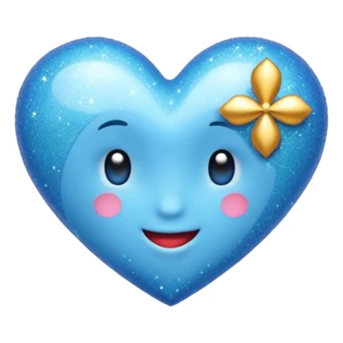 Emojis celestes de Disney: corazón, hada, glitter sticker