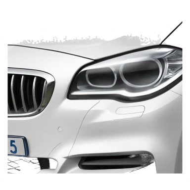 Front view of BMW 5 Series sticker