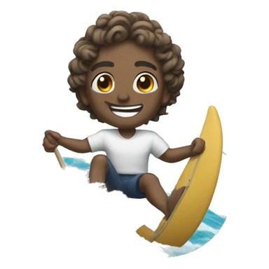 There's a smile on the waves sticker