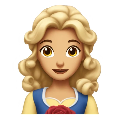 Belle from beauty and the beast sticker