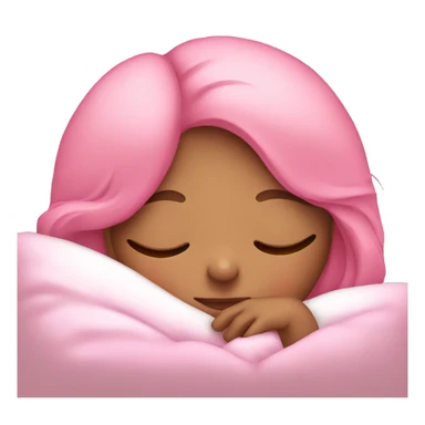 Girl sleeping pink sticker