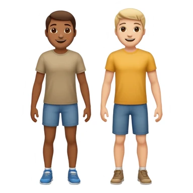 two friends, full body sticker