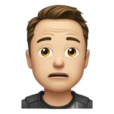 elon musk crying sticker