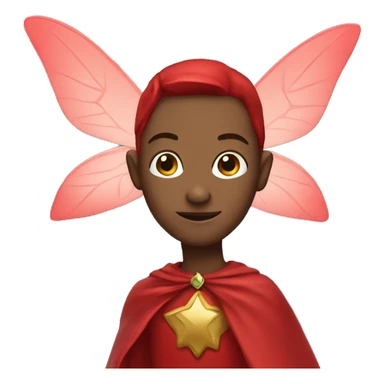 Fairy with a red cape sticker