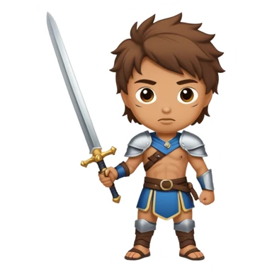 A boy named Xaden a worrior with swords sticker