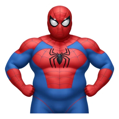 Fat Spiderman sticker