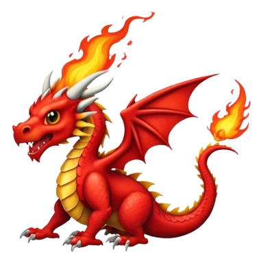 Welsh dragon breathing fire  sticker
