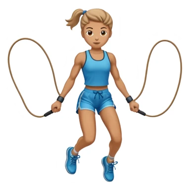 jumping rope tied sticker