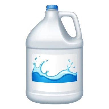 Gallon of bleach sticker
