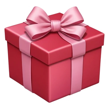 gift box red with pink pale satin bow

 sticker