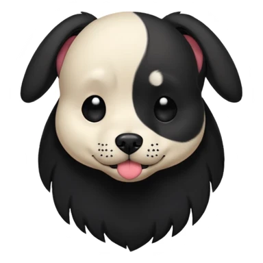 emo dog giving a side eye sticker