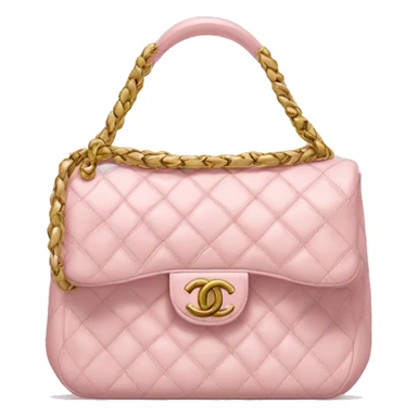 Chanel light pink bag sticker