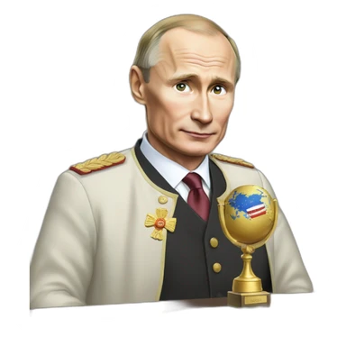 Putin winning nobel peace prize sticker