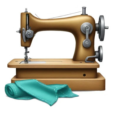 A sewing machine for WhatsApp emoji sticker