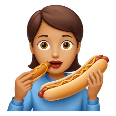 Goli eat hotdog sticker