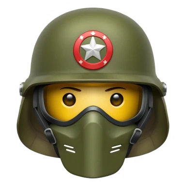 military helmet front view sticker
