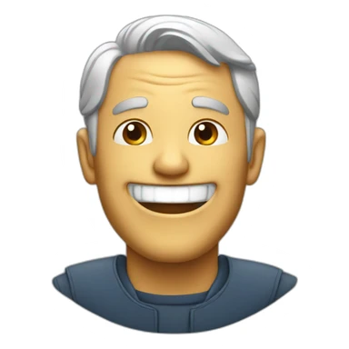 Steave Jobs laughing  sticker