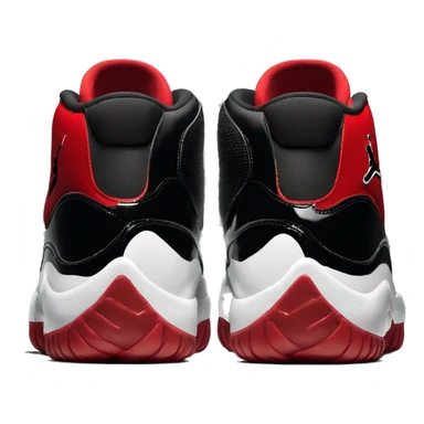 Red Jordan 11s sticker