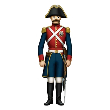 soldier in the Crimean War in full height sticker