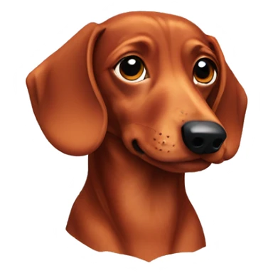 The red-haired dachshund sticker