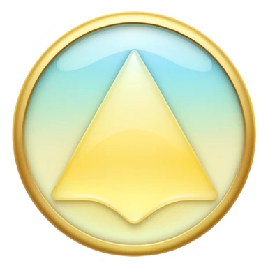 Iridescent pastel yellow formal elegant sophisticated cultured neat pretty beautiful nifty app icon sticker