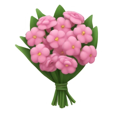 pink bouquet of flowers  sticker