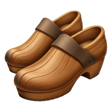 Wooden shoes sticker