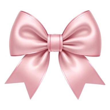 Pale Pink bow sticker
