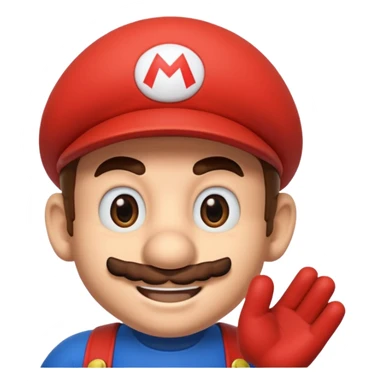 Super mario no gloves sticker