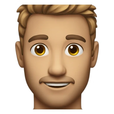 friendly gaze from handsome man sticker